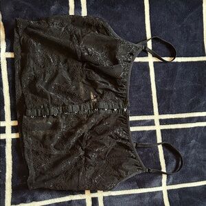 Garage Black Lace Crop Top